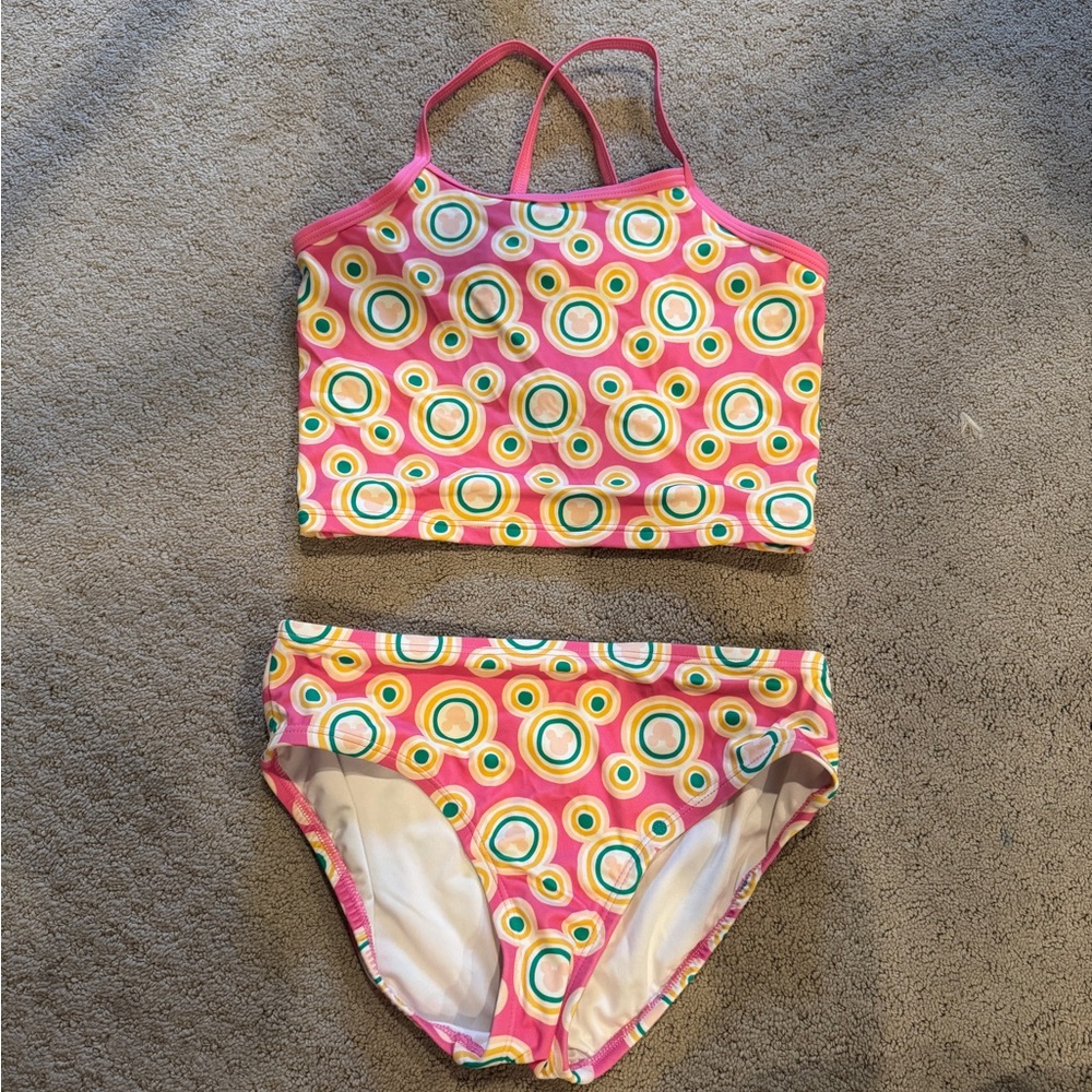 Hanna Andersson Disney Mickey swimsuit bikini girls 12 150